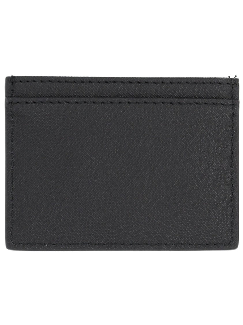 Vivienne Westwood Textured Leather Cardholder With Metallic Emblem