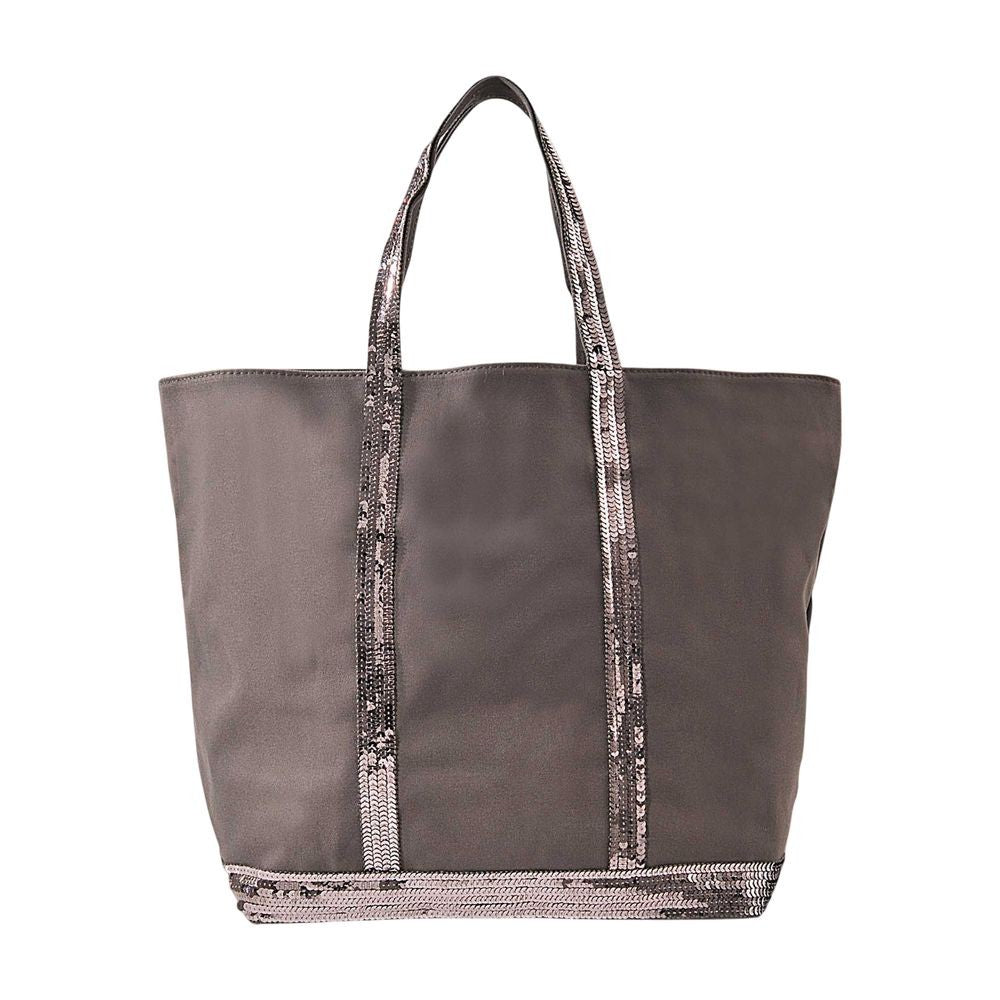 Vanessa Bruno Shopping Bag L Zipped - Cotton - Anthracite