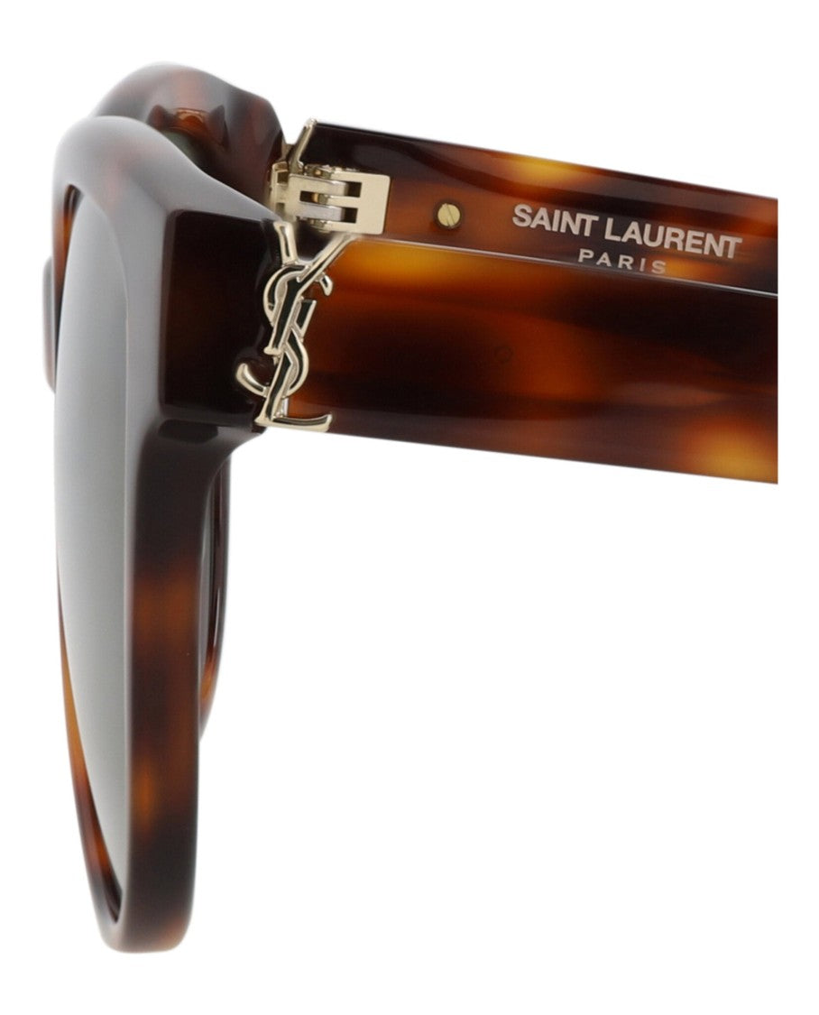 Saint Laurent Round-Frame Recycled Acetate Sunglasses
