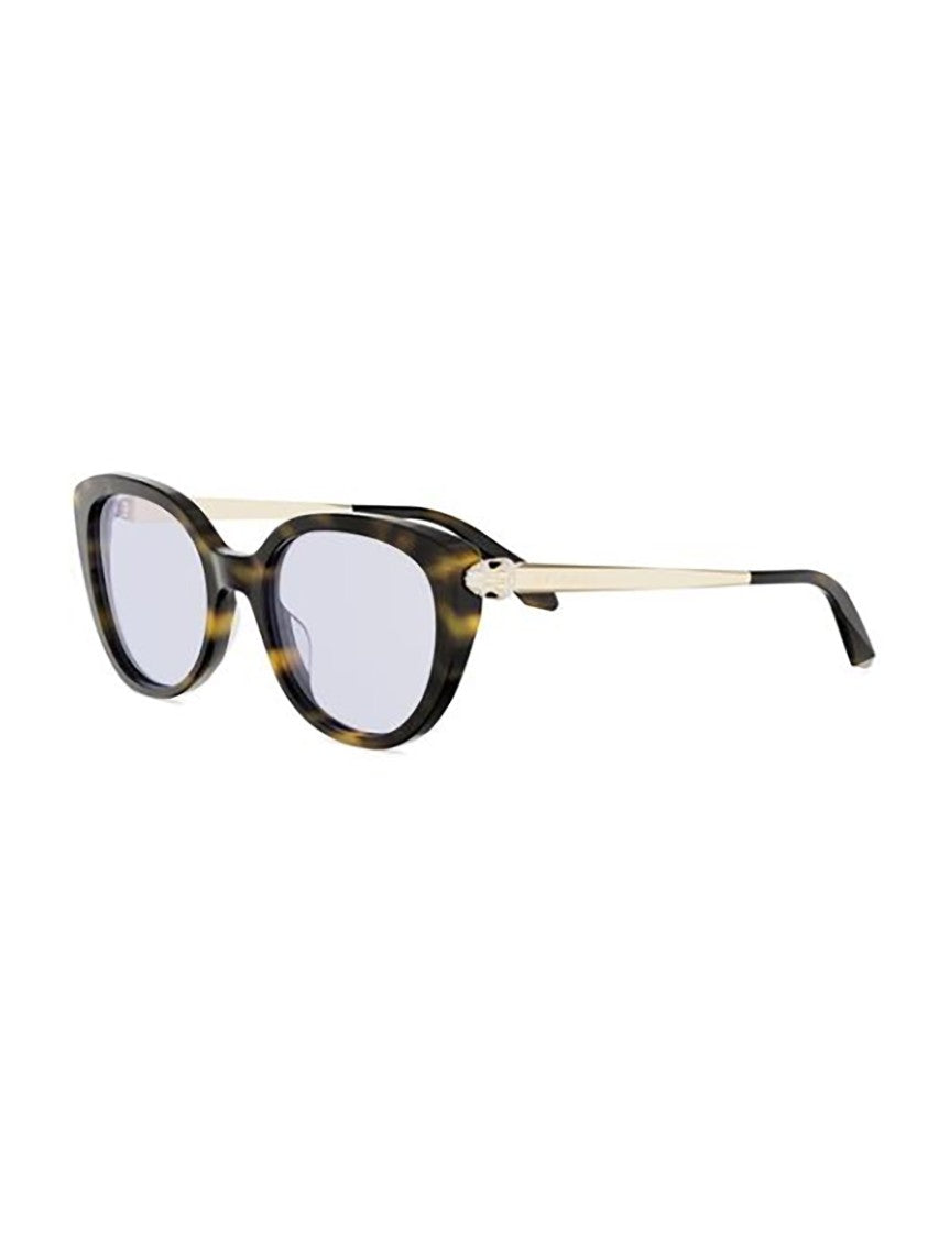 Bulgari Tortoiseshell Bv50060i Cat-Eye Metallic Sunglasses