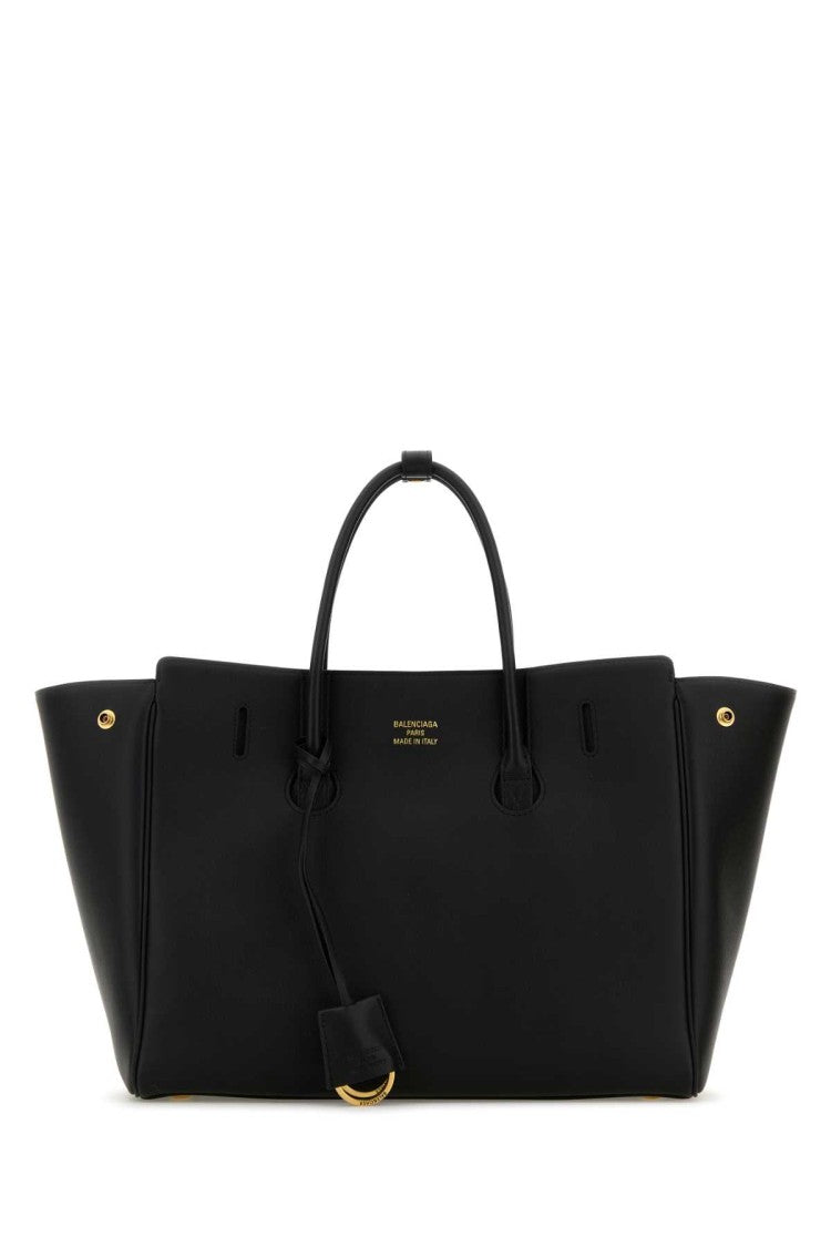 Balenciaga Black Leather Small Carry All Hempton Handbag