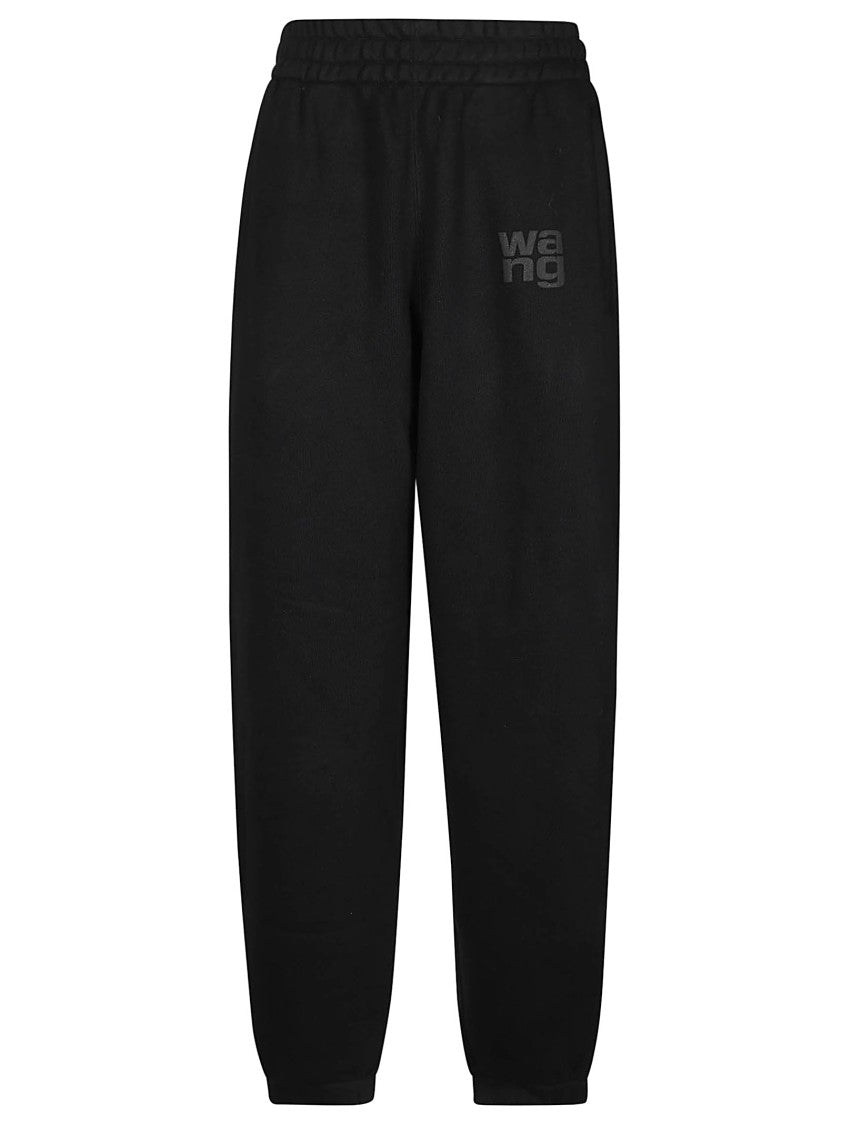 T By Alexander Wang Puff Paint Logo Cotton Sweatpants