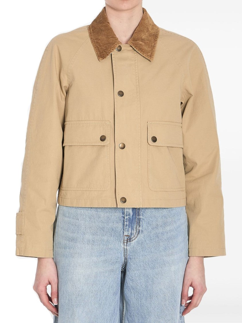 Burberry Cropped Corduroy Coat