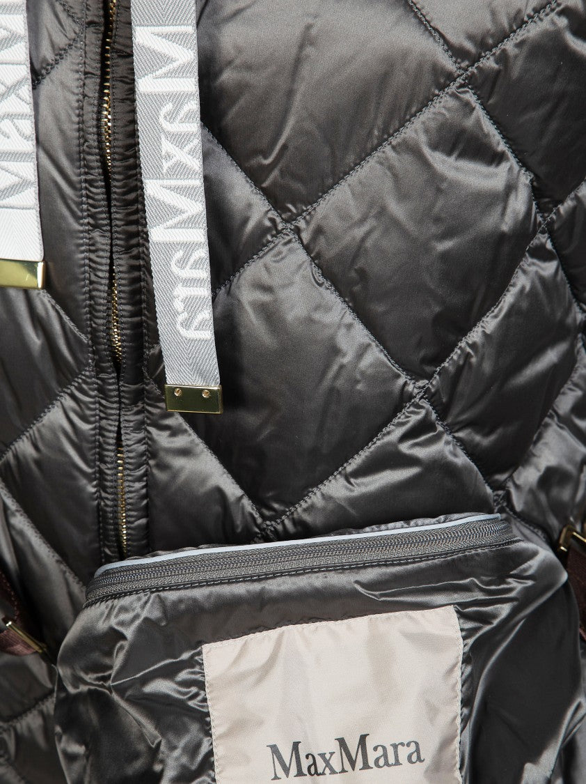Max Mara Tregic Diamond Quilted Belted Vest