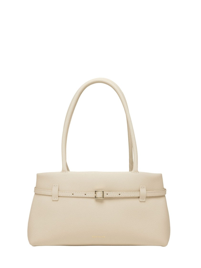 Manu Atelier East West Le Cambon Handbag In Hammered Leather