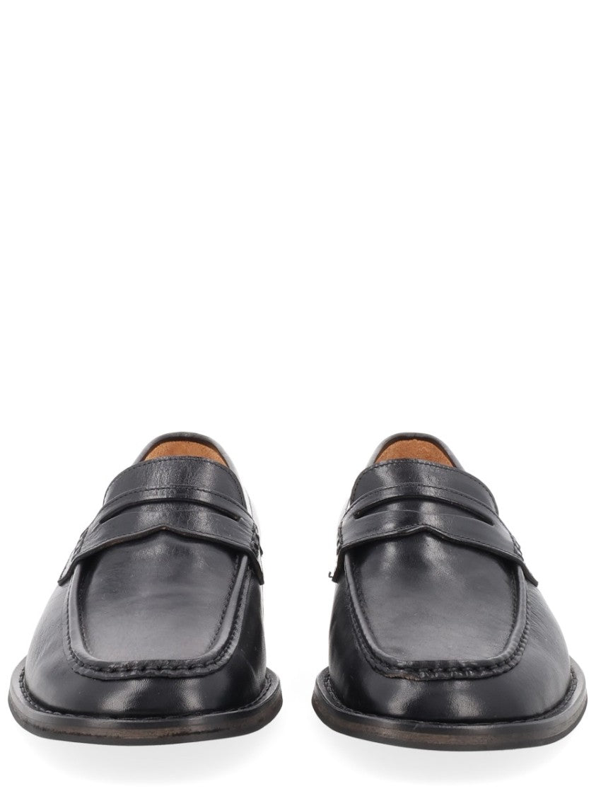 Our Legacy Neutral Light Penny Loafer Leather Loafers