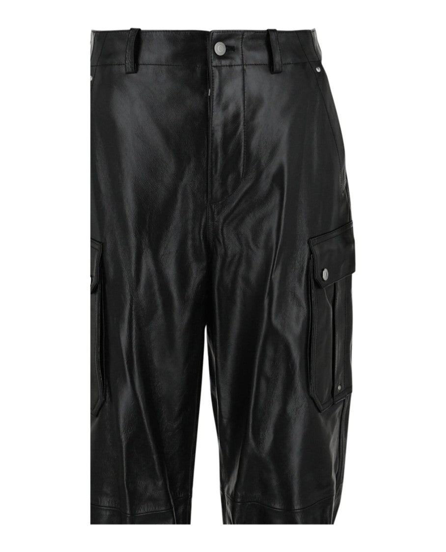 Alexander Mcqueen Leather Cargo Pants