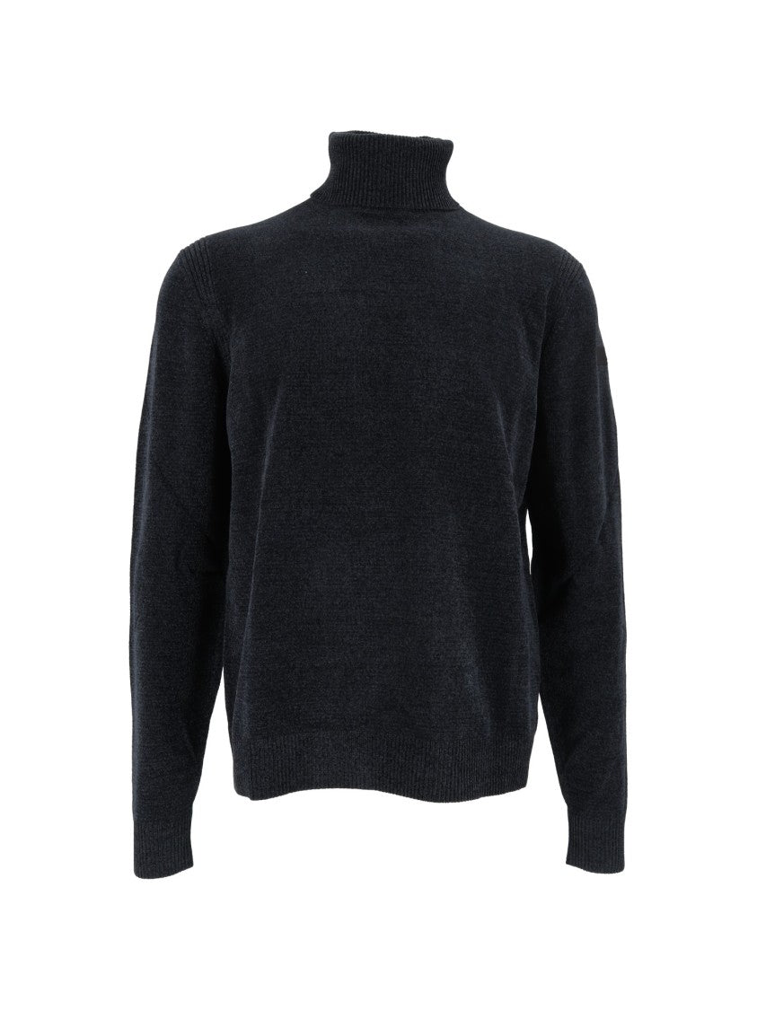 Rrd Plush Velvet Turtleneck Knit Sweater