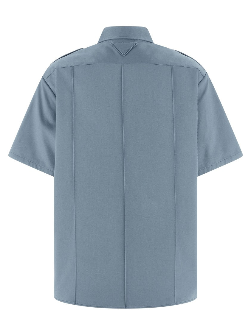 Prada Men’S Cotton Workwear Chino Shirt