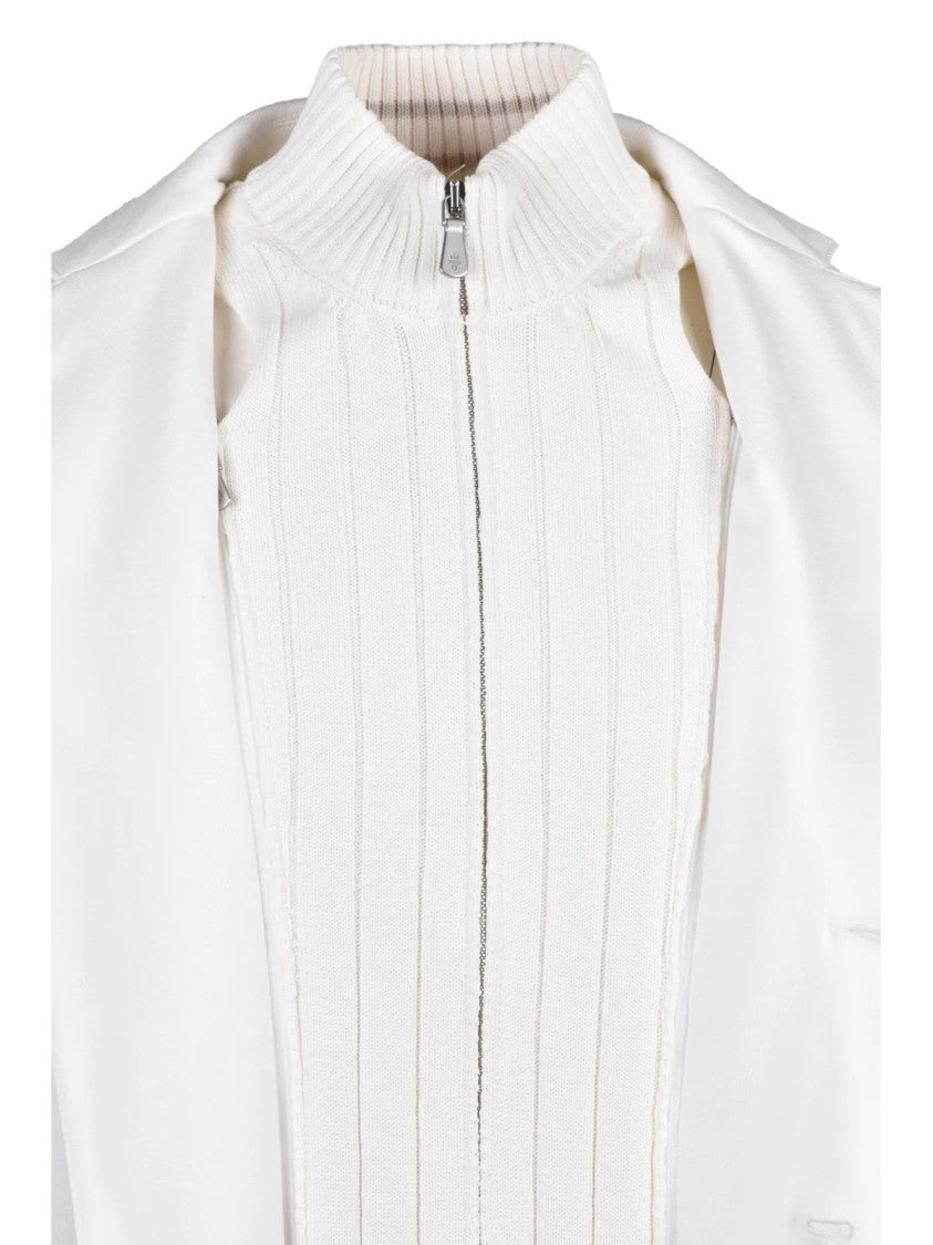 Eleventy White Cotton Polyester Blazer