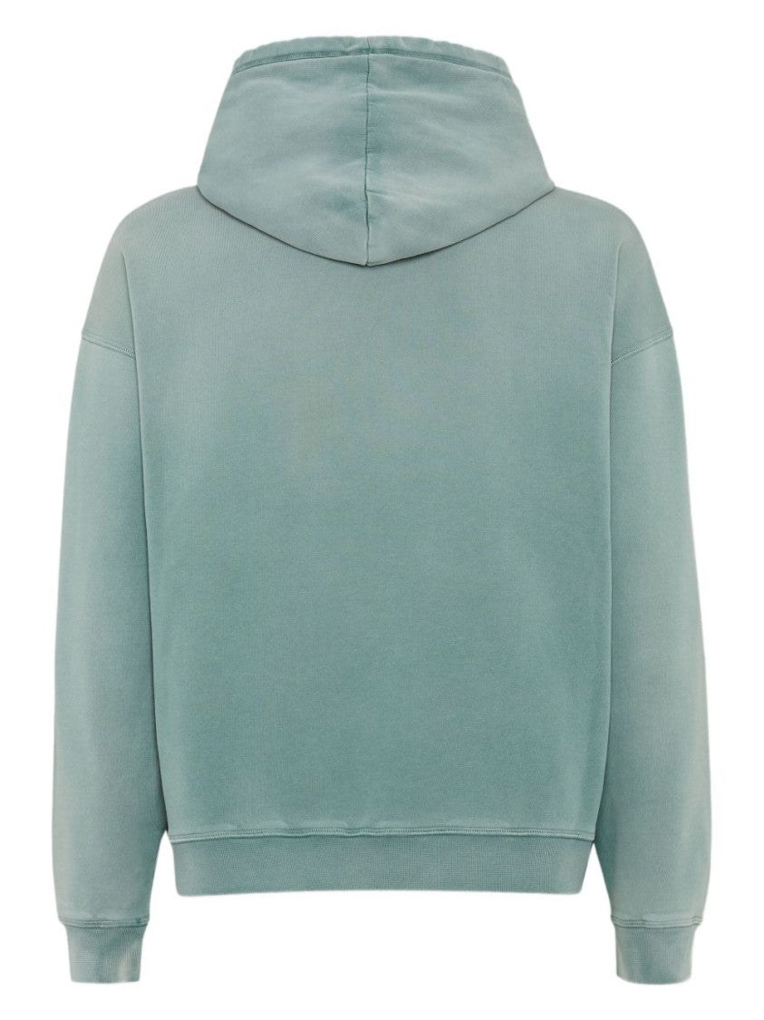 Dsquared2 Aqua Green Illustration Print Hooded Sweatshirt