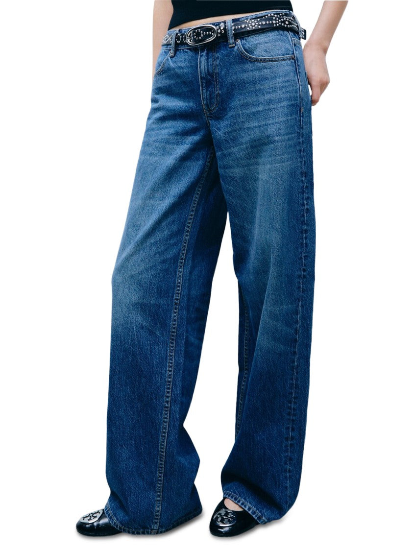 Tory Burch High-Waisted Wide-Leg Jeans