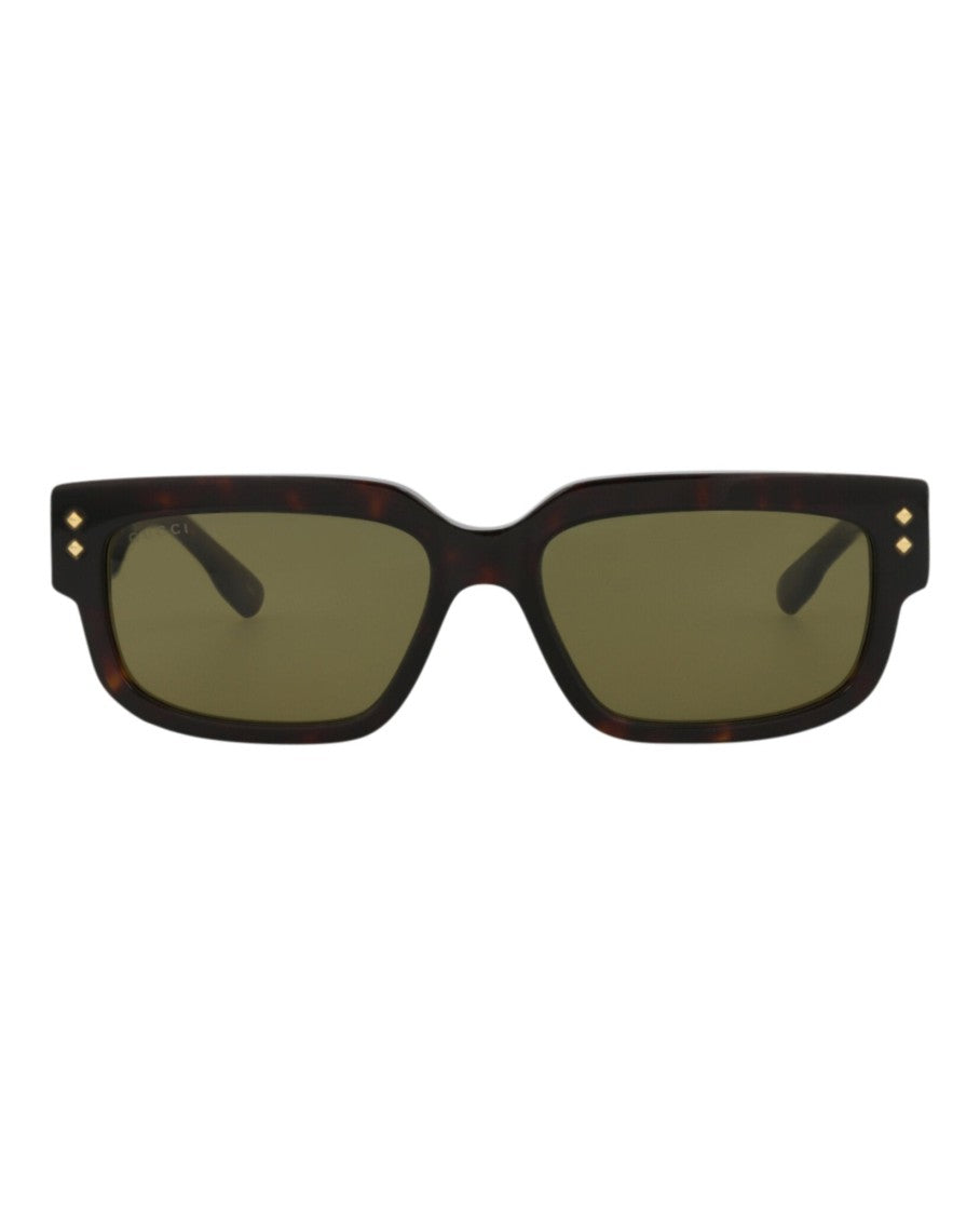 Gucci Square-Frame Acetate Sunglasses With Tortoiseshell Finish