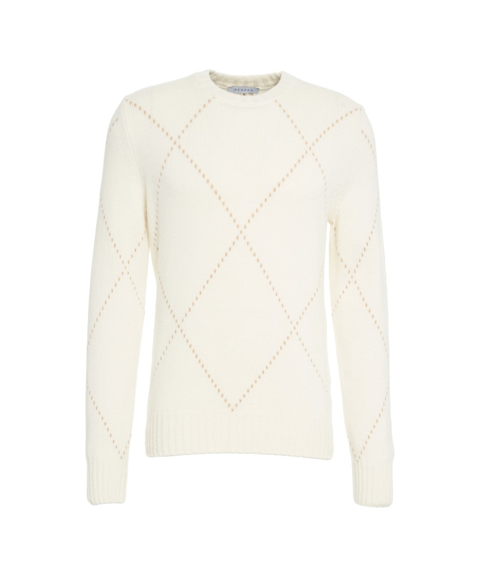 Gender Diamond Pattern Sweater