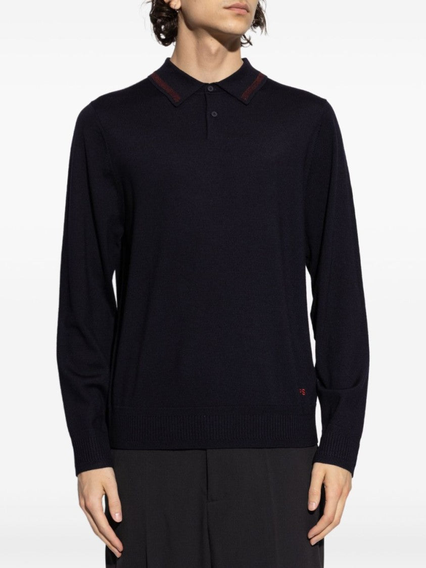 Paul Smith High Neck Polo With Zip