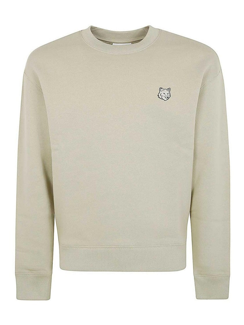 Maison Kitsuné Crewneck Sweatshirt With Embroidered Fox Emblem