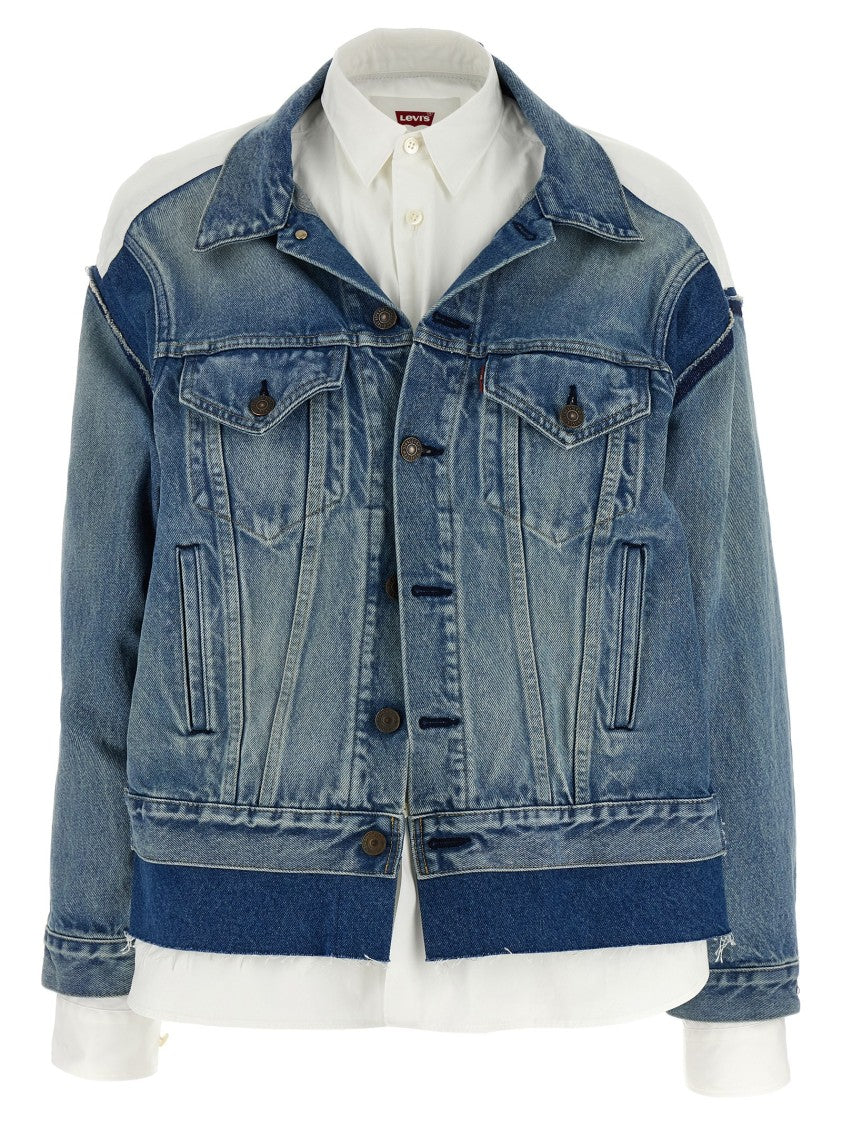 Junya Watanabe Double-Layer Denim Front Shirt Jacket