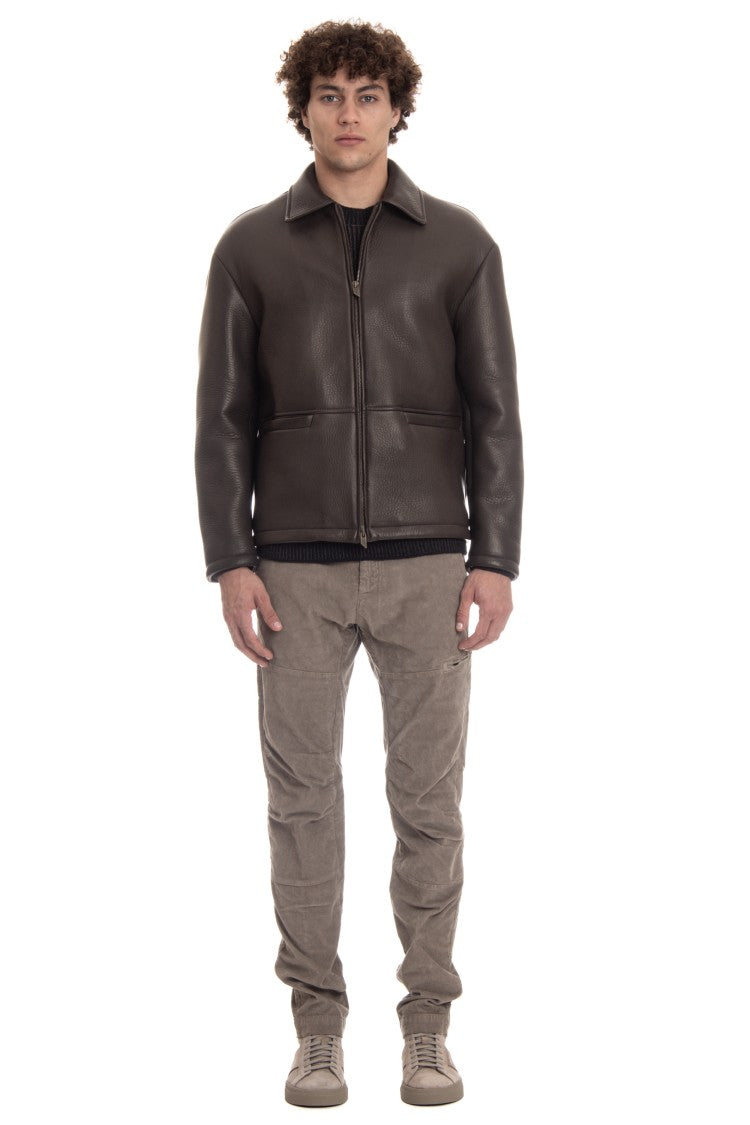 Salvatore Santoro Nappa Leather Work Jacket