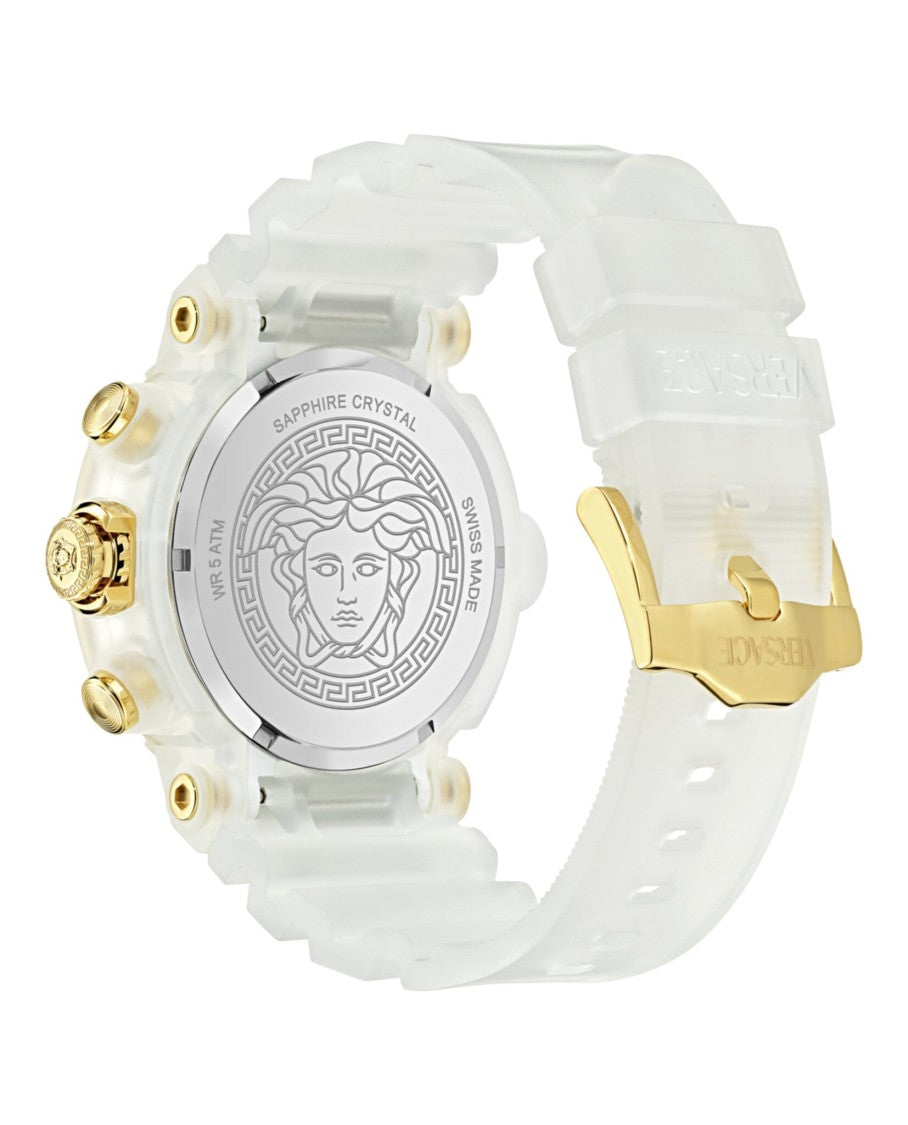 Versace Real Active Chrono Silicone Watch