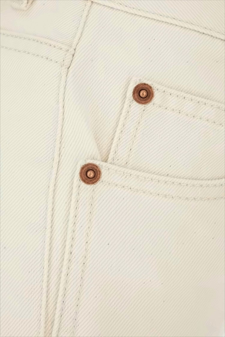 Saint Laurent High-Waisted Flared Denim Pants With Classic Five-Pocket Design