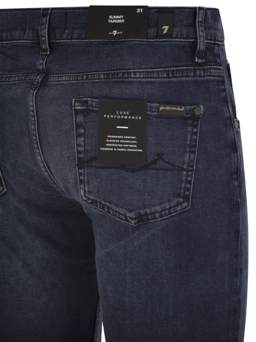 7 For All Mankind Slimmy Tapered - Skinny Medium-Waisted Jeans