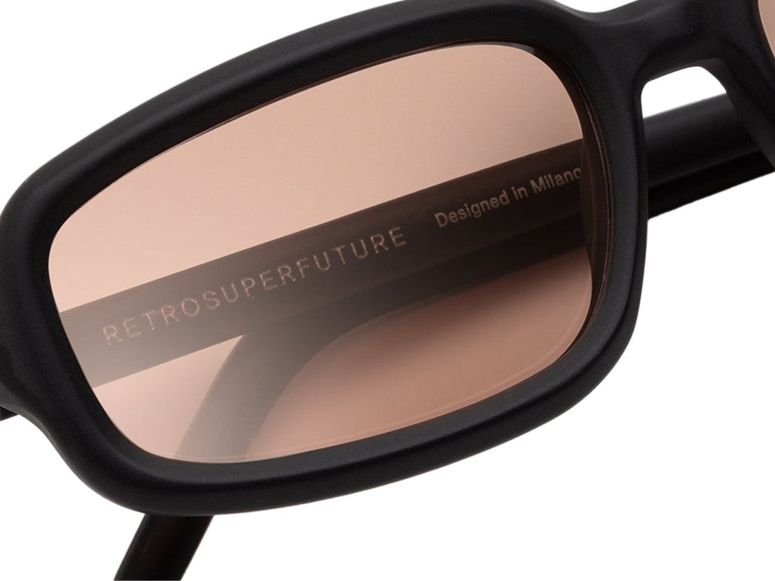 Retrosuperfuture Black Troll Matte Oversized Square Sunglasses