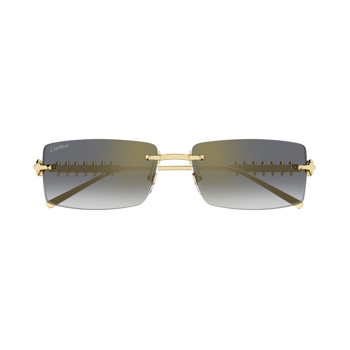 Cartier Ct0604s Rimless Rectangular Gradient Sunglasses