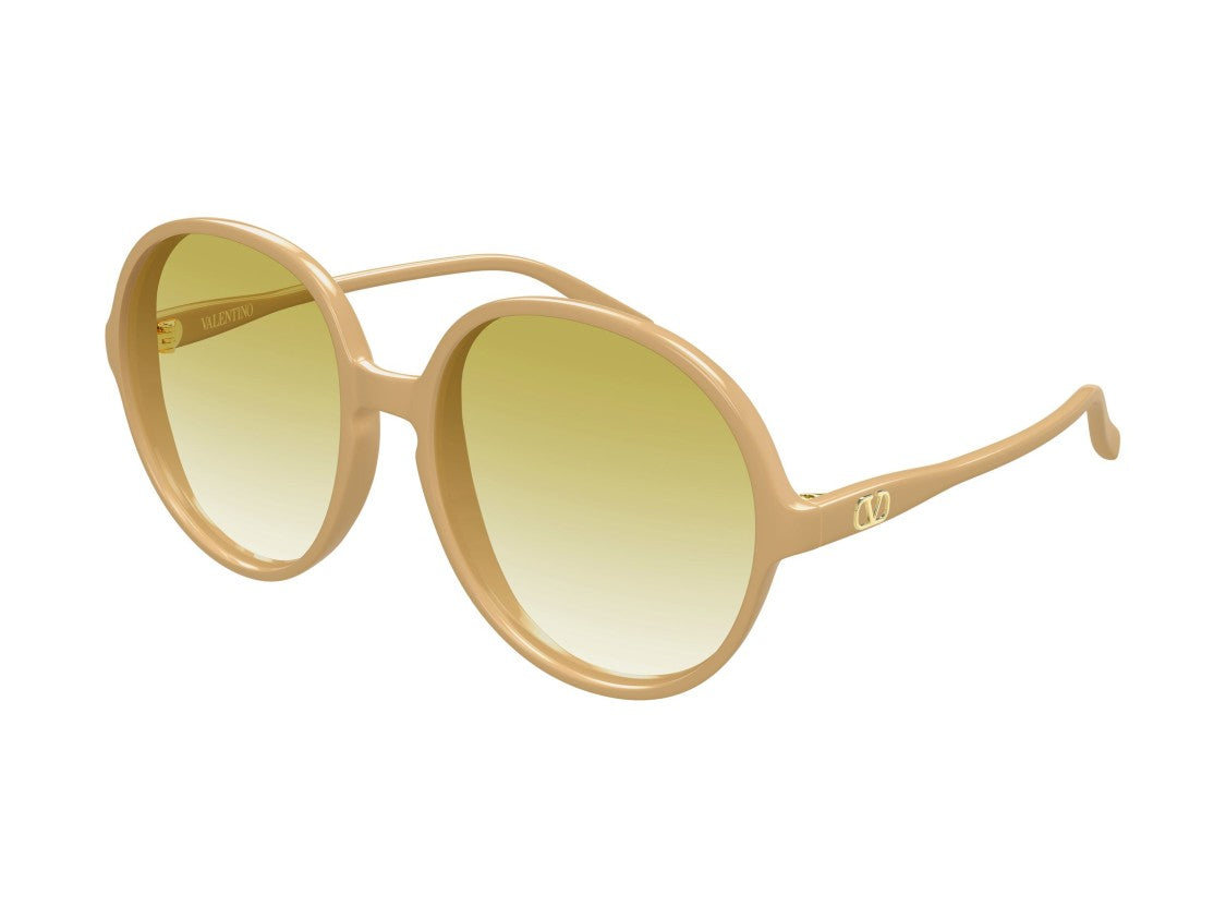 Valentino Yellow Vg0017s Gradient Acetate Round Sunglasses