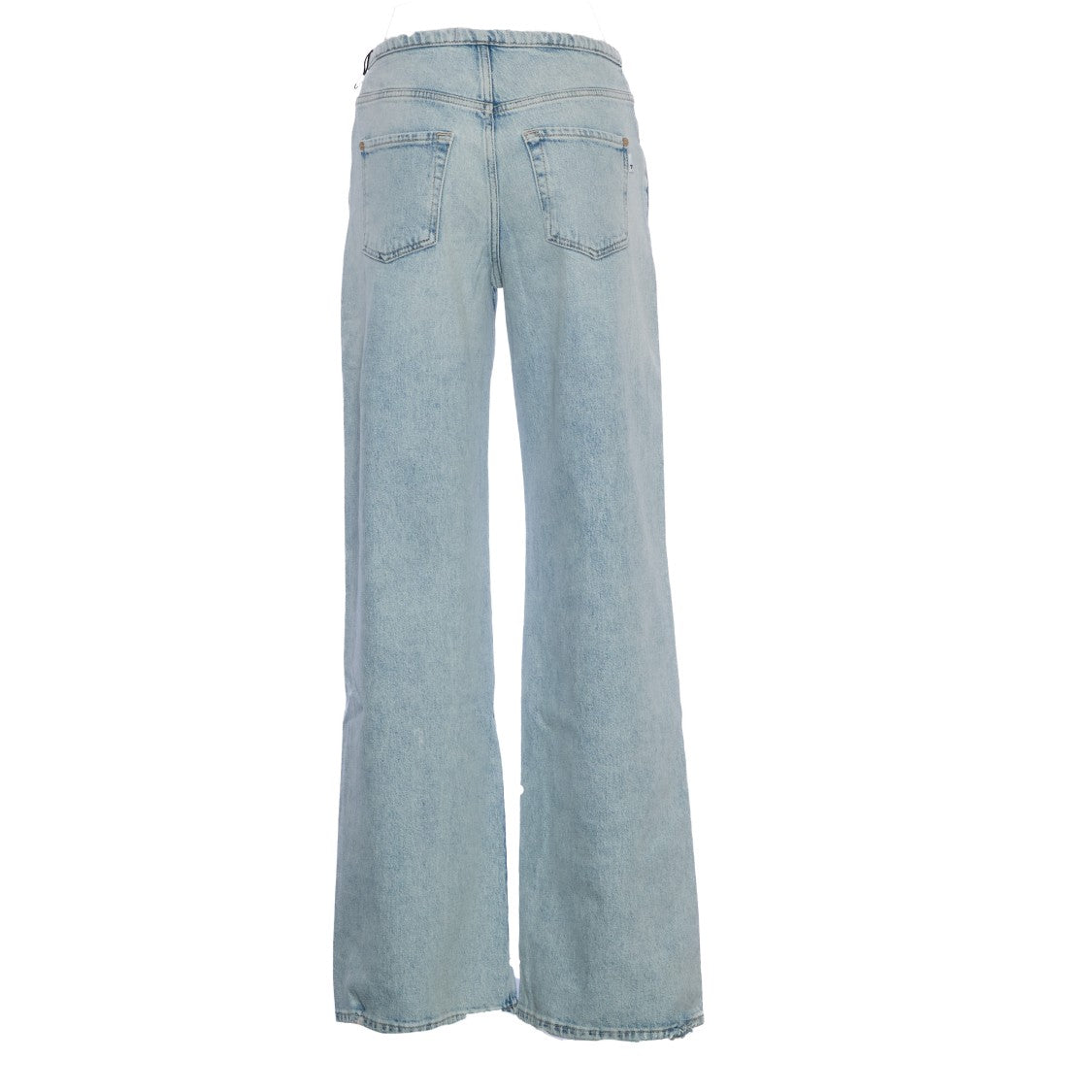 7 For All Mankind Wide-Leg Distressed Jeans With Zip Closure
