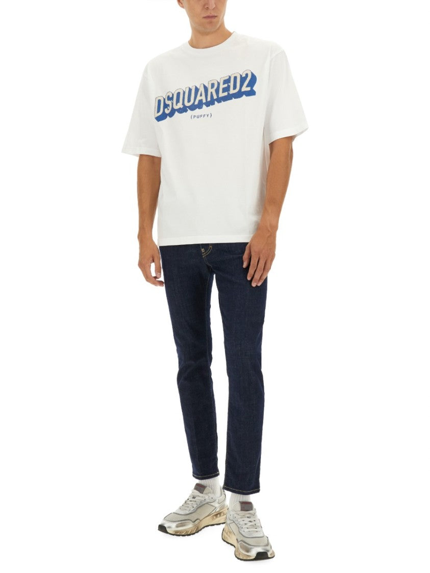 Dsquared2 Boxy-Fit White T-Shirt