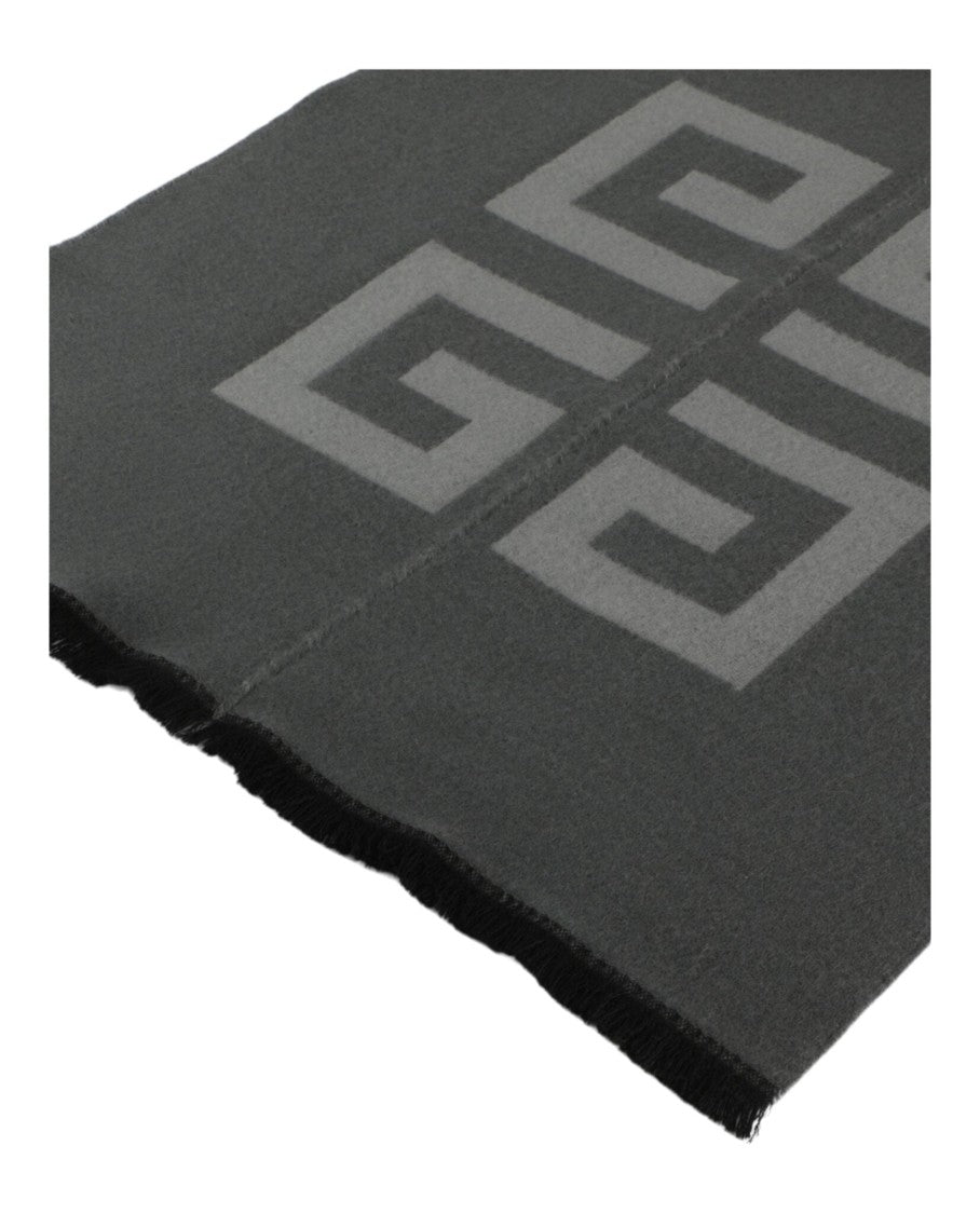 Givenchy Split Design Oblong Scarf With Logo Print