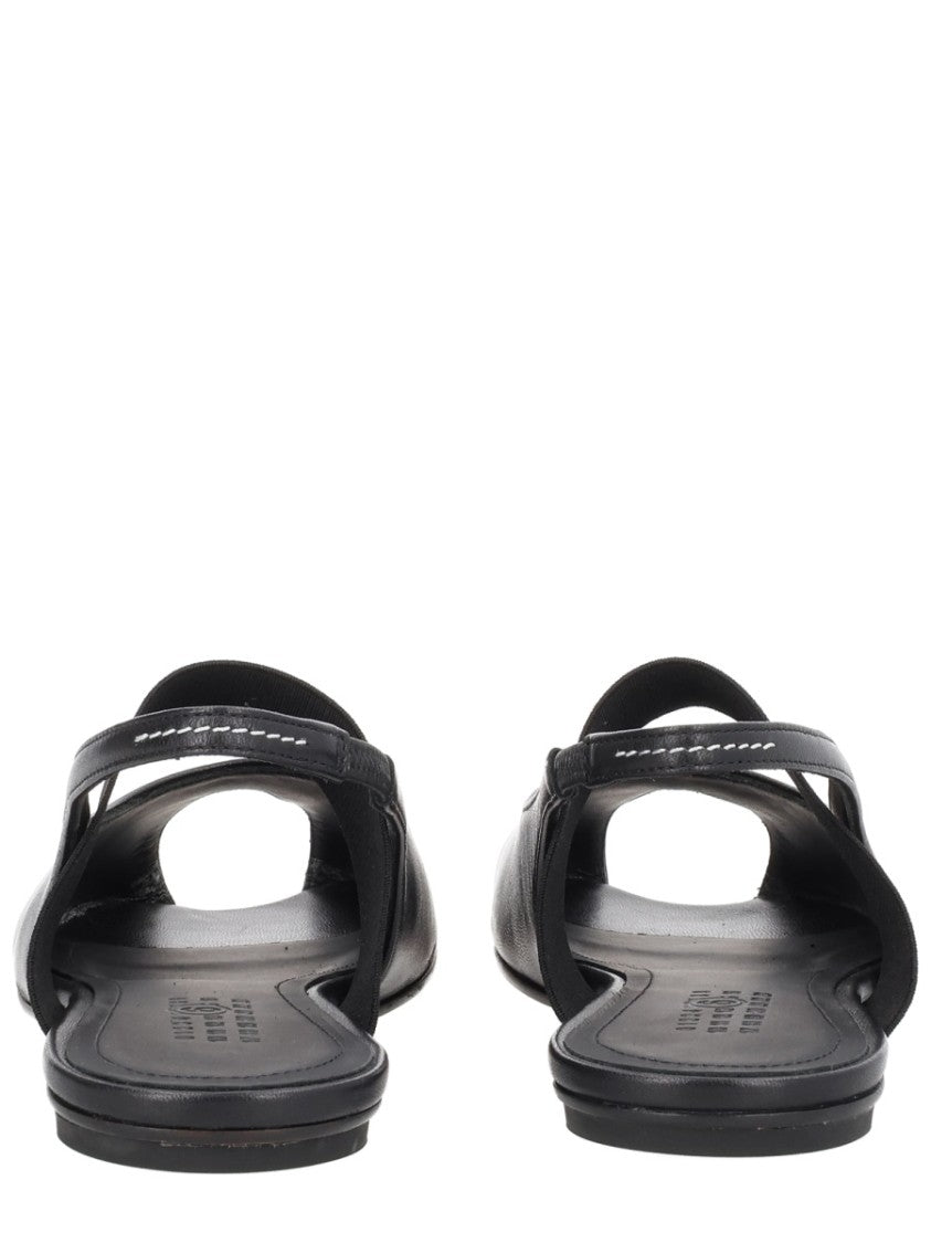 Mm6 By Maison Margiela Anatomical Split-Toe Leather Slingback Sandals