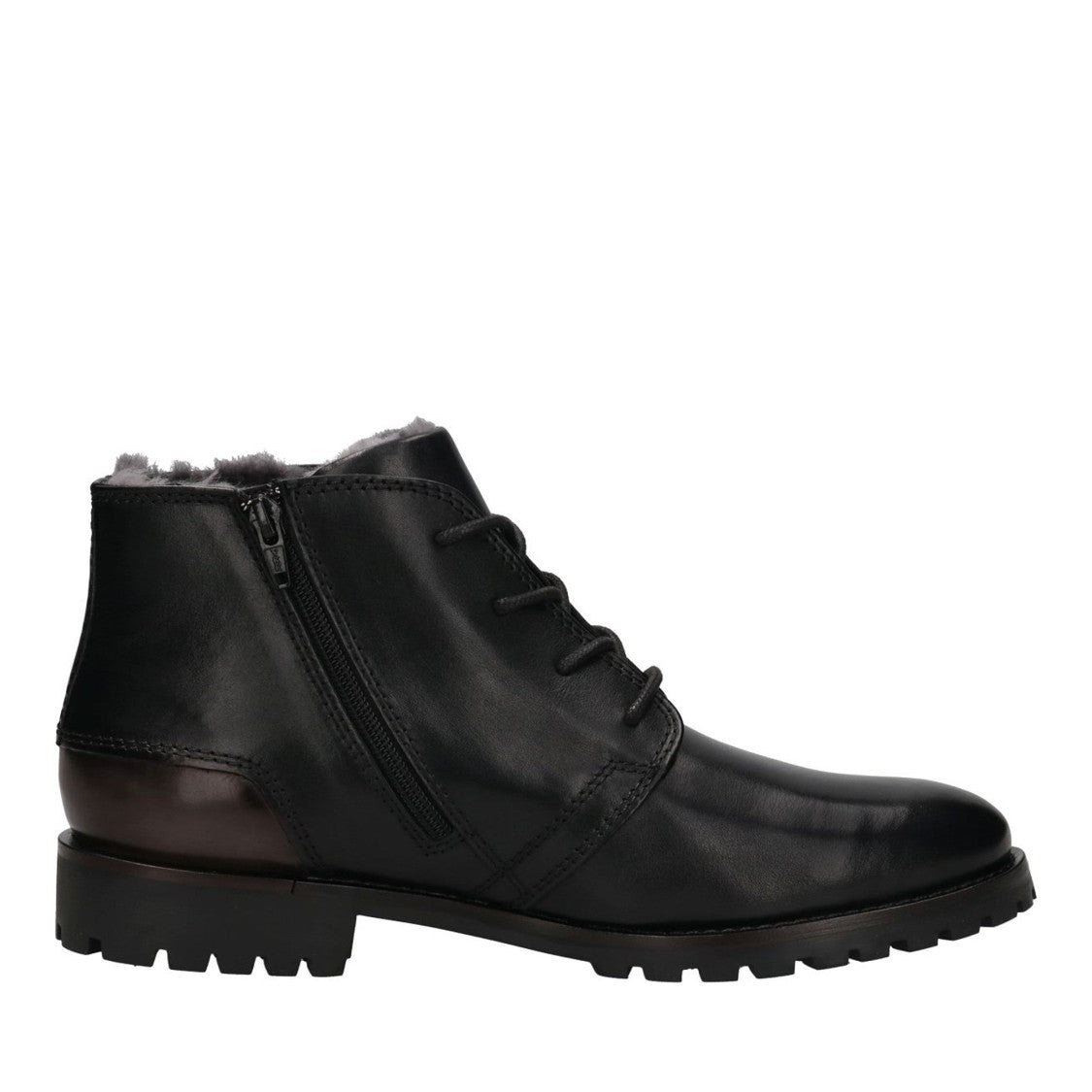 Bugatti Black Paule Rugged Leather Boots