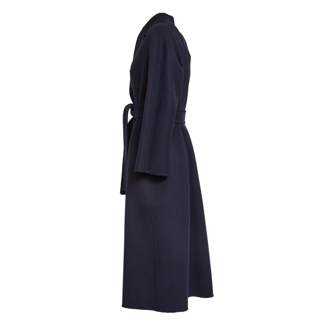 Max Mara Double Wool Drape Coat With Notch Collar