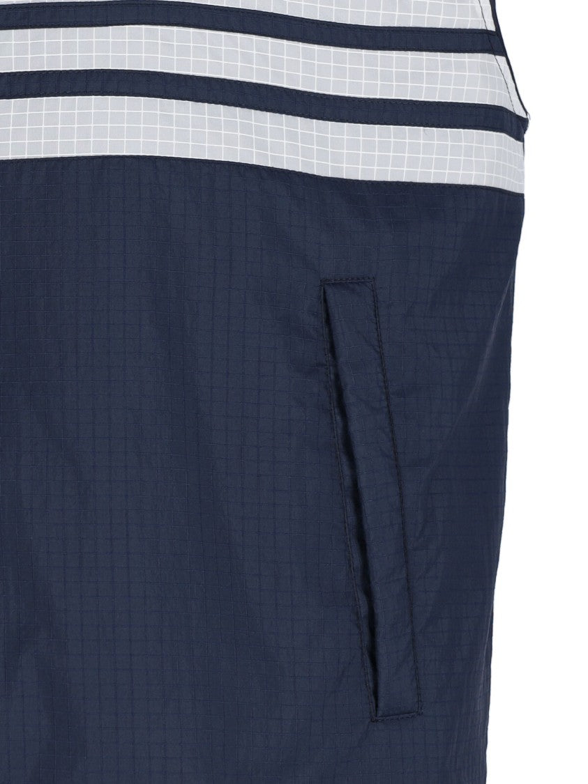 Thom Browne "4-Bar" Hooded Vest – Navy