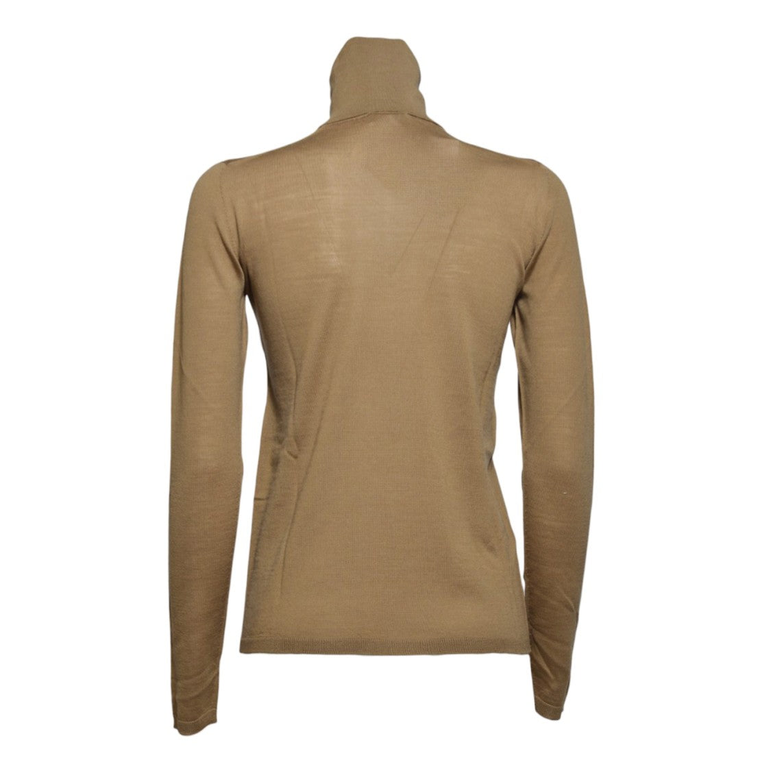 Max Mara Saluto Wool Turtleneck In Caramel