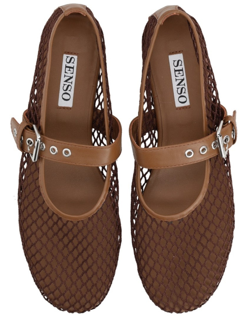 Senso Carina Mesh Fabric Silver Loafers