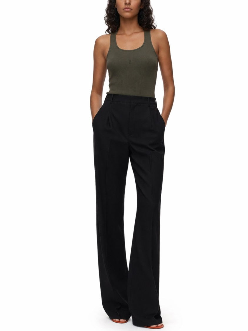 Saint Laurent Cassandre Ribbed Slim-Fit Cotton Tank Top