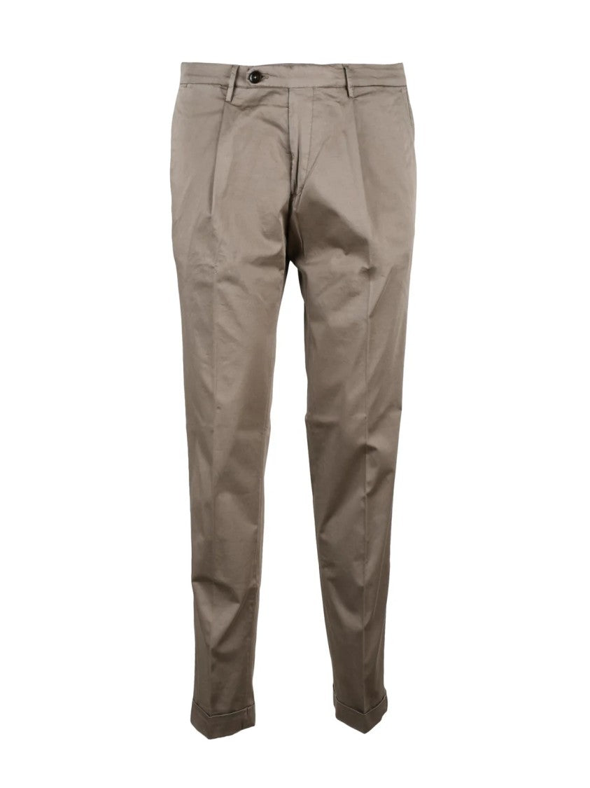 Michael Coal Slim Fit Cotton Stretch Trousers