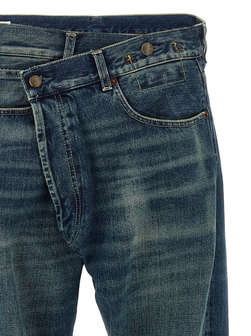 R13 Cuffed Crossover' Jeans