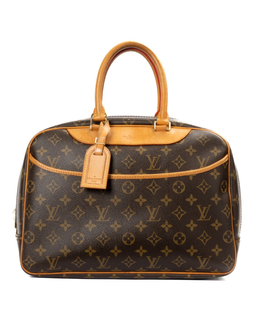 Louis Vuitton Monogram Canvas Deauville Mm Top-Handle Bag