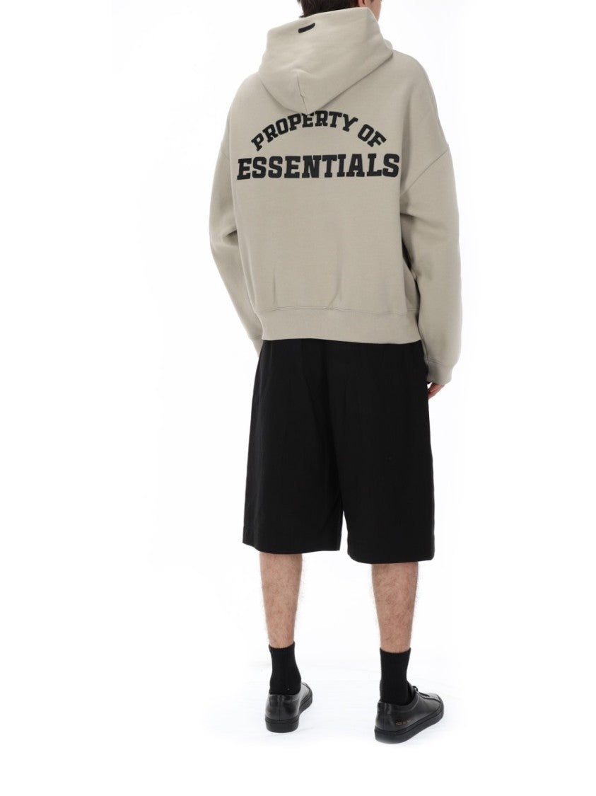 Fear Of God Essentials Essentials Cropped Half Zip Hoodie