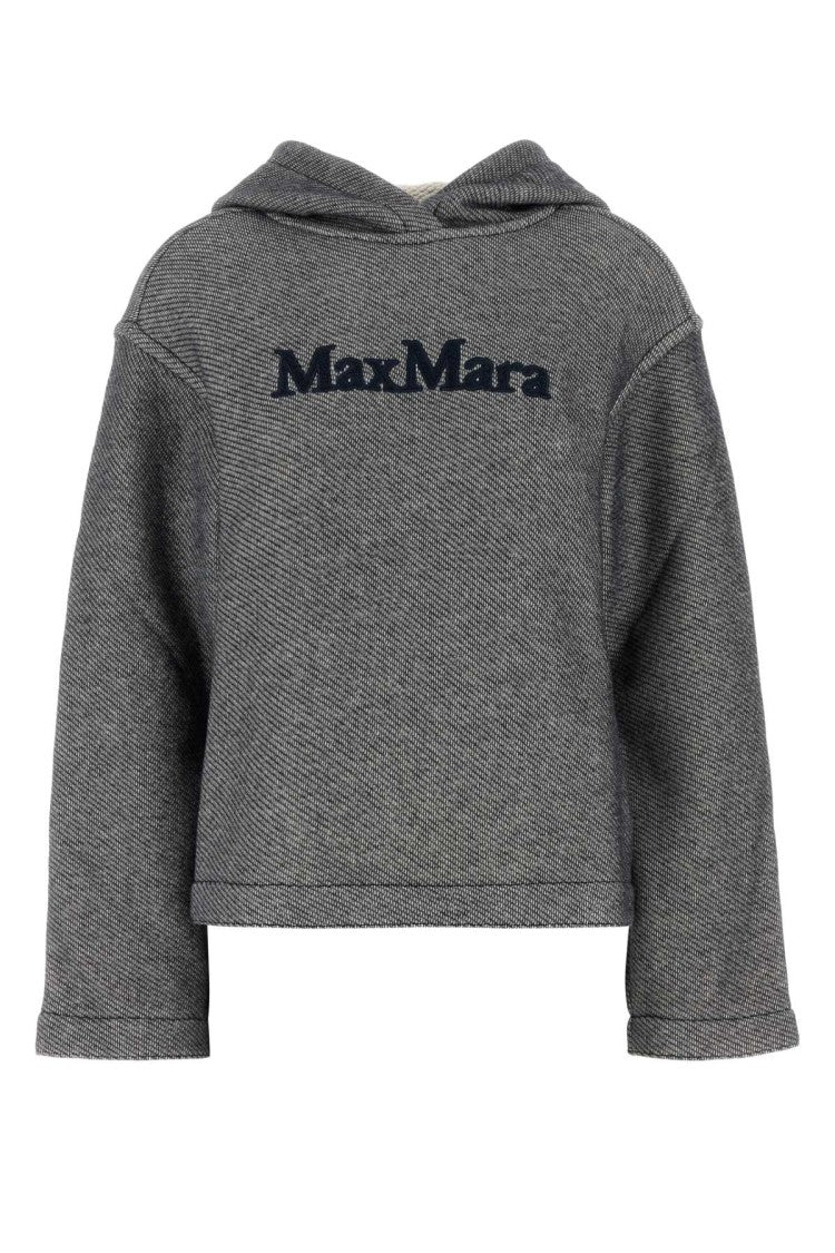 Max Mara Melange Midnight Blue Cotton Blend Gary Sweatshirt