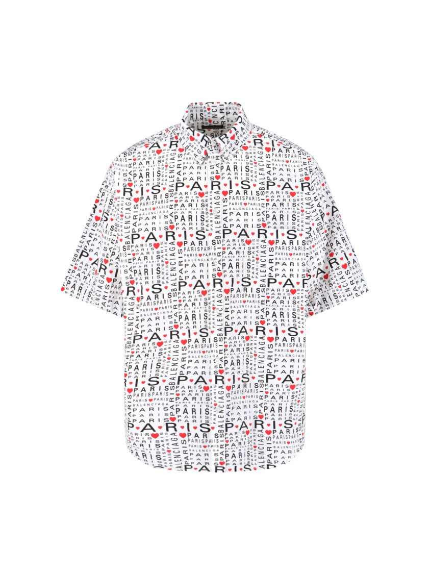 Balenciaga "I Love Paris" Shirt White