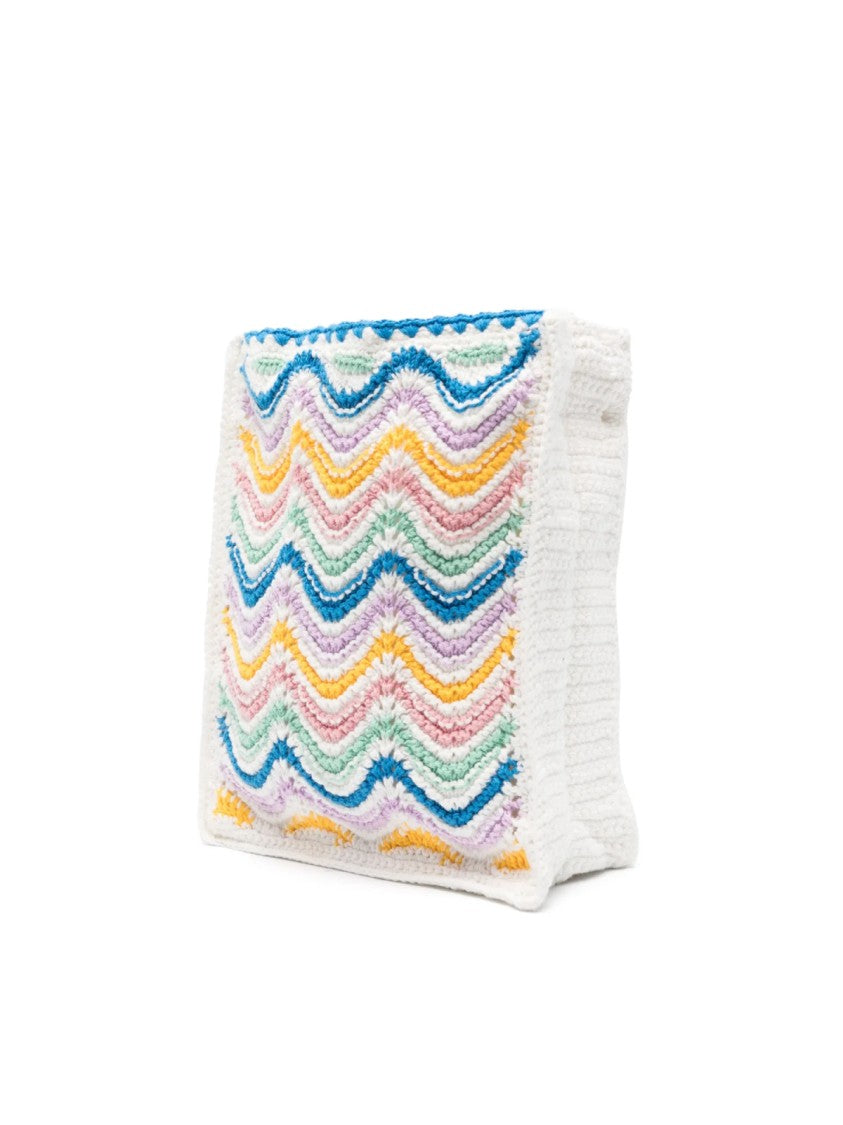 Casablanca Mini Gradient Wave Crochet Crossbody Bag