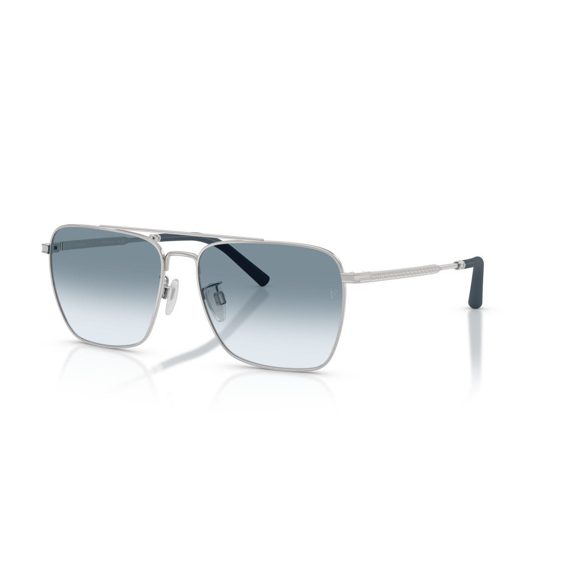 Oliver Peoples 0Ov1362s Square Metal Frame Sunglasses With Gradient Blue Lenses