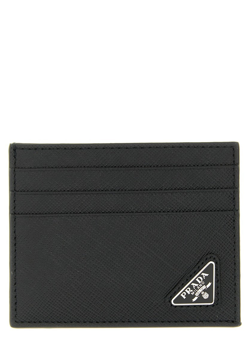 Prada Logo Leather Card Holder