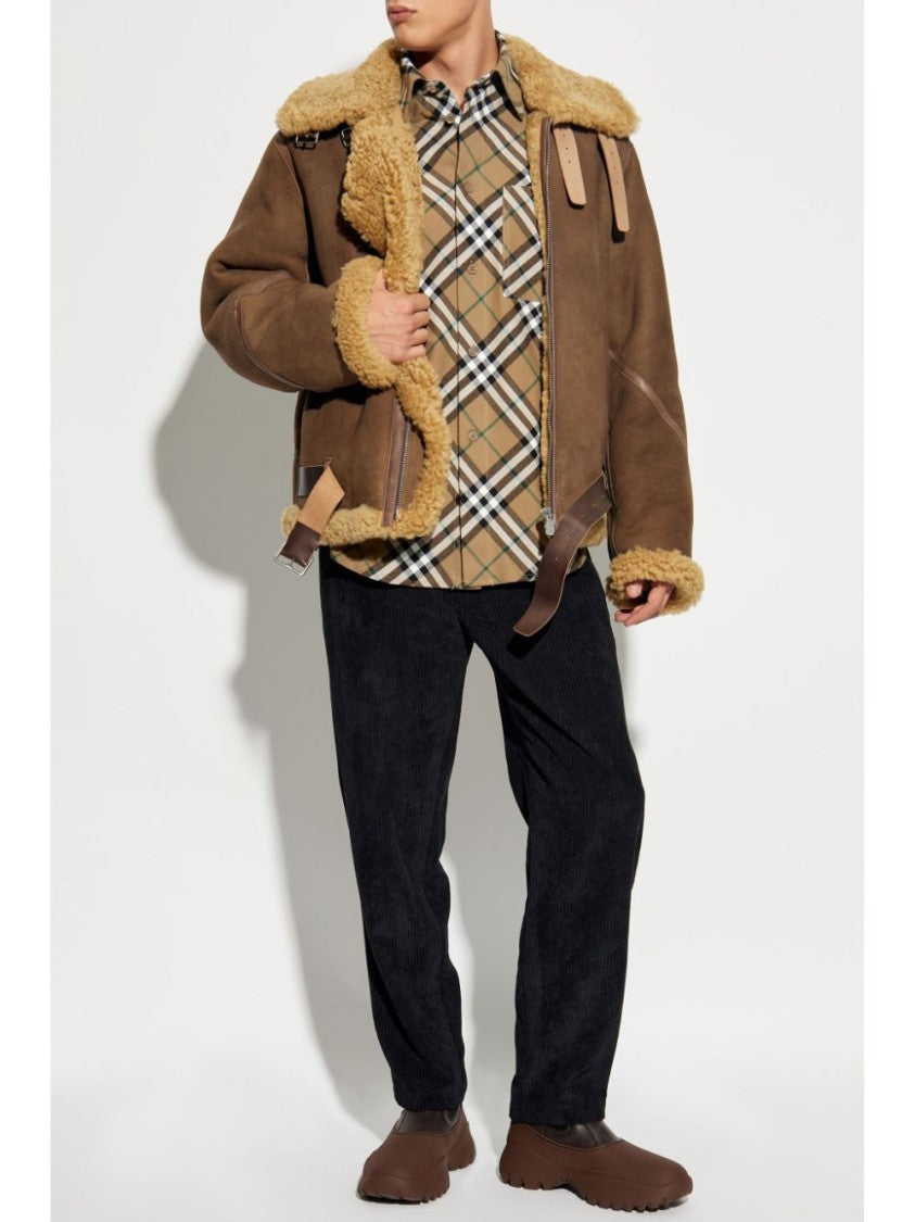 Burberry Linden Beige Cotton Check Print Shirt