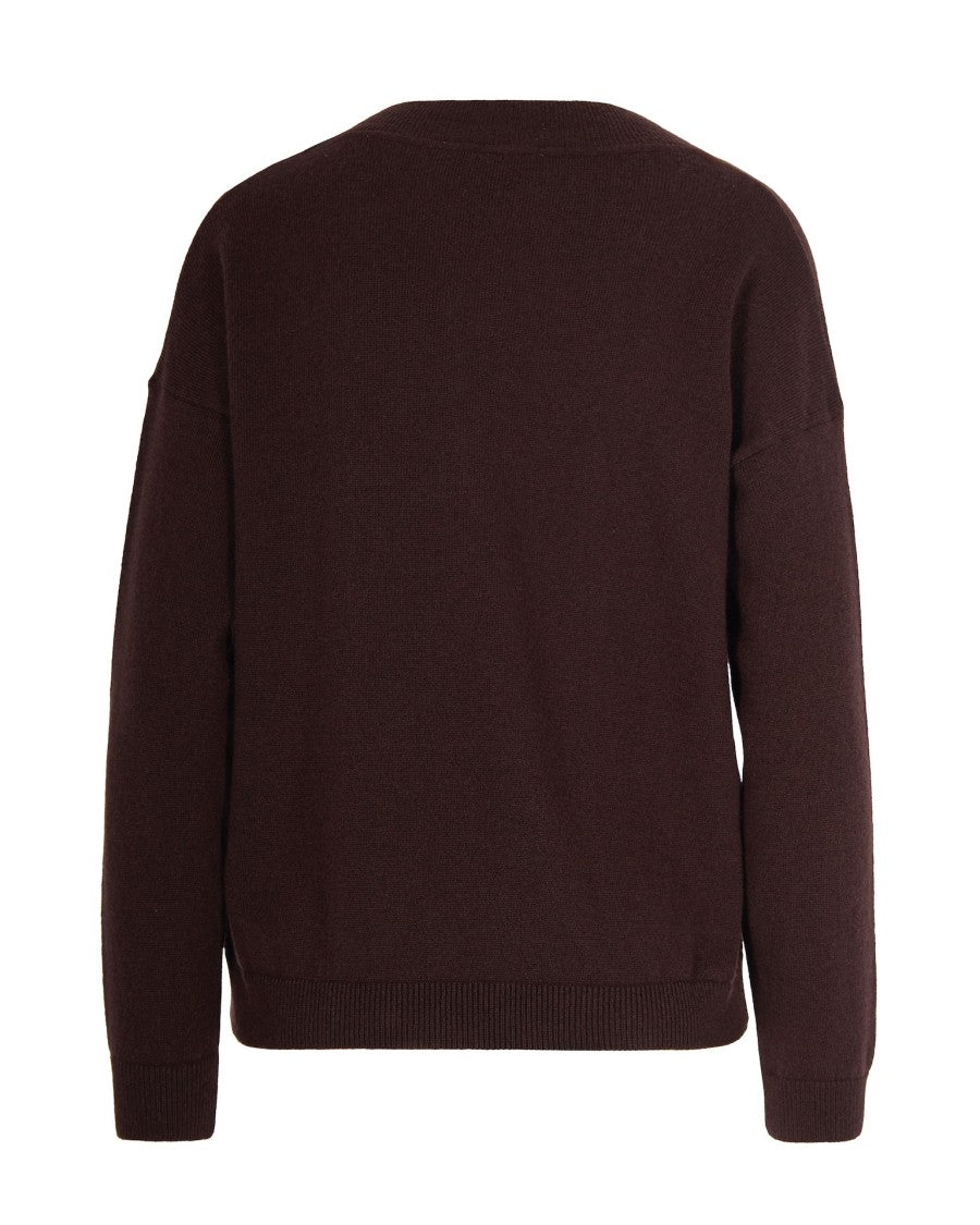 Alpha Studio Dark Brown Cashmere Sweater