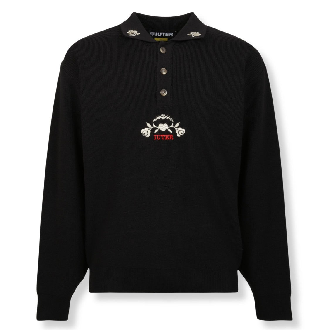 Iuter Floral Logo Polo Shirt